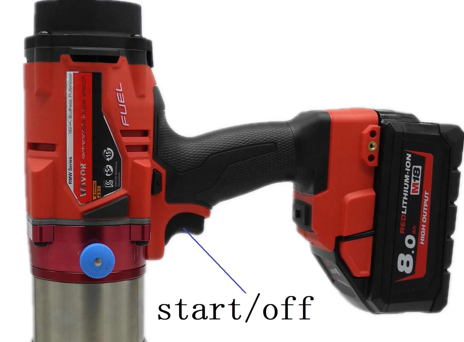 1200Nm rechargeable hex head bolt torque wrench electric pylon tool