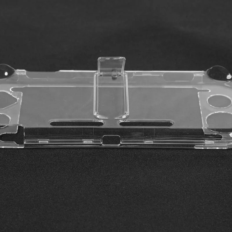 Switch Mini Hard Clear Back Cover PC Crystal Transparent Case Fit for Nintend Switch Lite with Stand Function