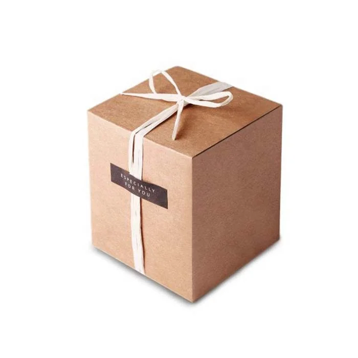 Trade Assurance custom made wholesale brown fancy gift packaging paper box corrugated cardboard paper box