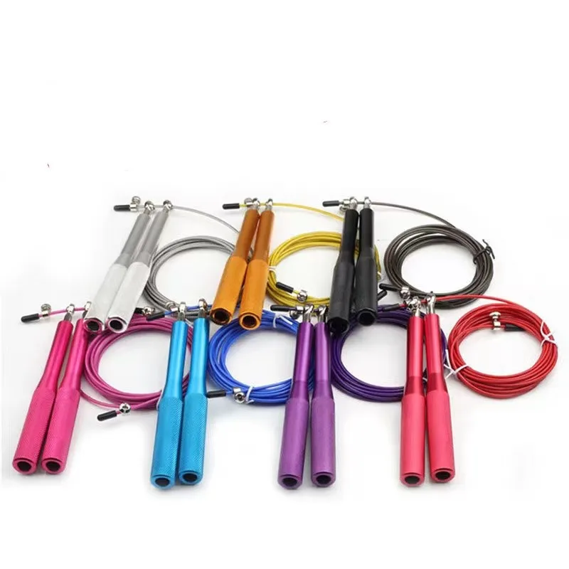Aluminum Handle Adjustable Jump rope Speed Jump Ropes Blazing Fast Jumping Ropes for fitness sport with Men Women ,Kids