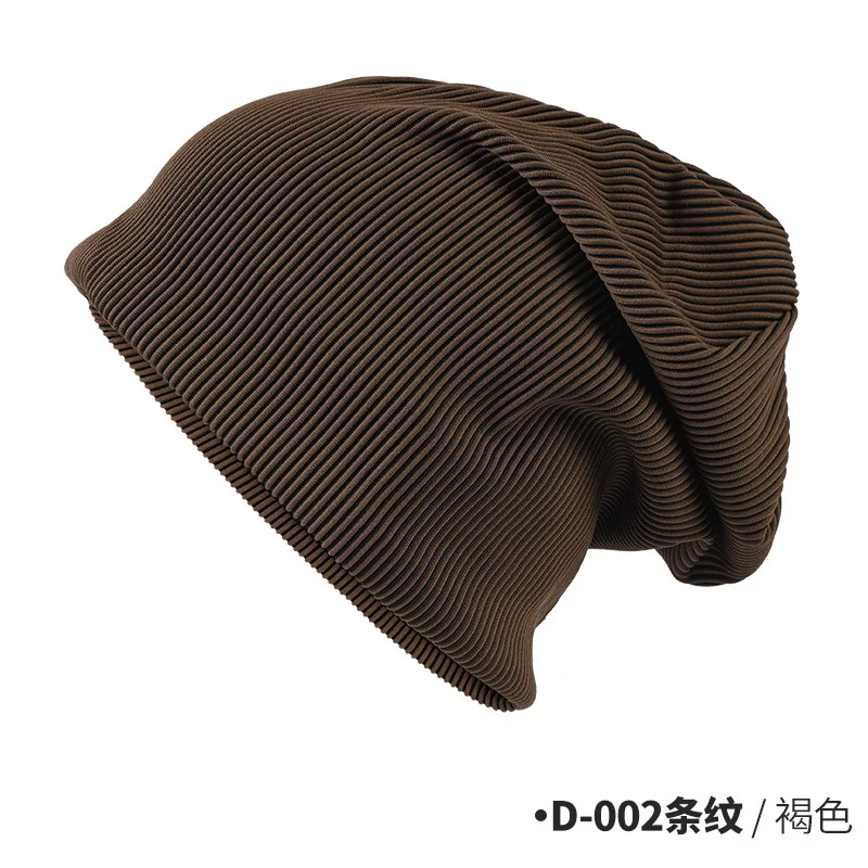 New arrival Fashion Knitted hat men women stripes ear protection cap warm plus Fleece hat winter outdoor cap