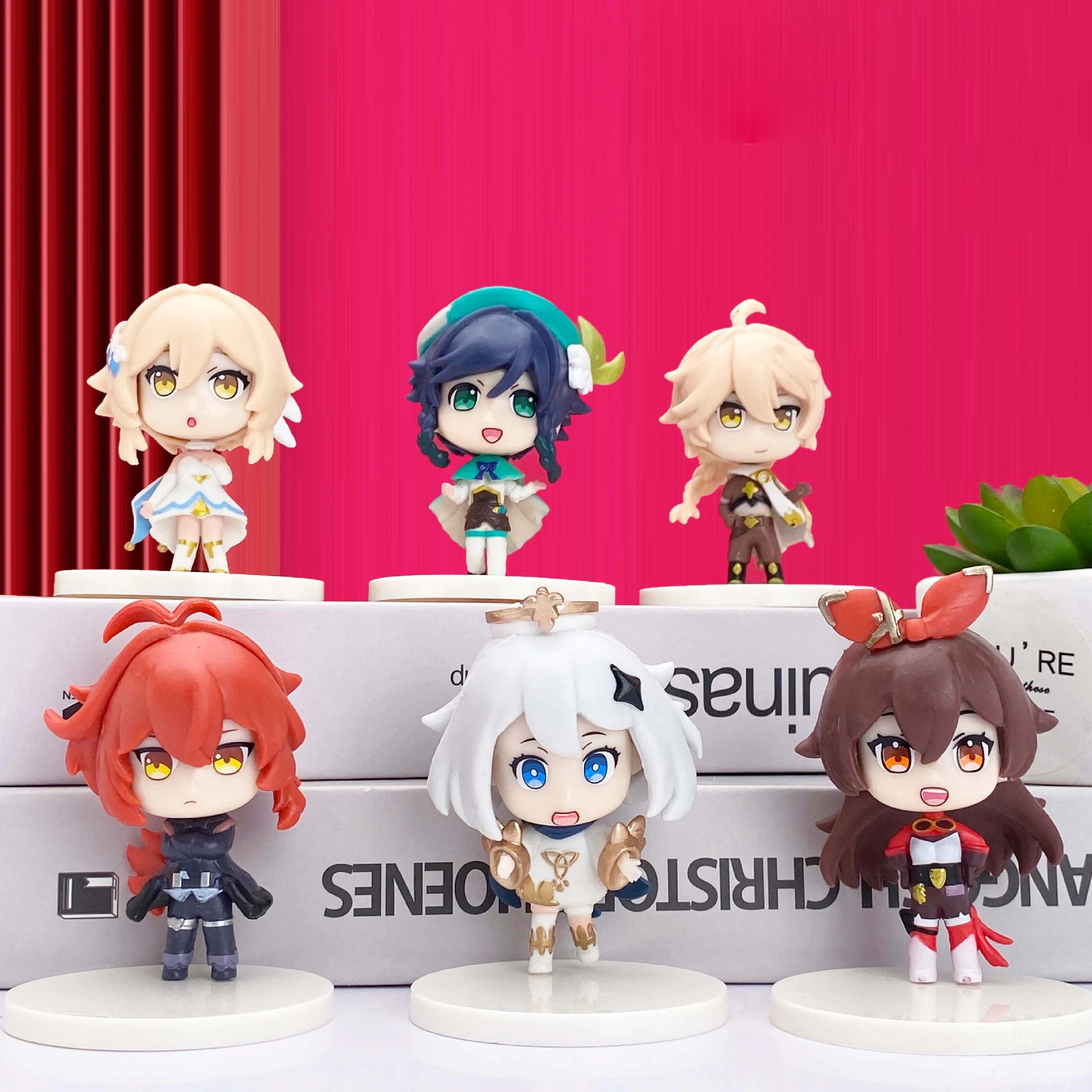 6in1 7in1 Genshin Impact Klee Cute Figure Office Ornaments