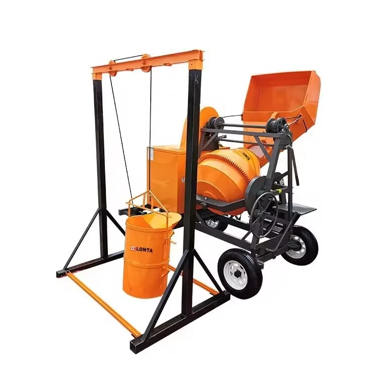 LONTA JH510 510L Lifting Cement Self Loading Betonniere 500L A2-510LT  Diesel Cement Mixer Concrete Mixer Machine Construction