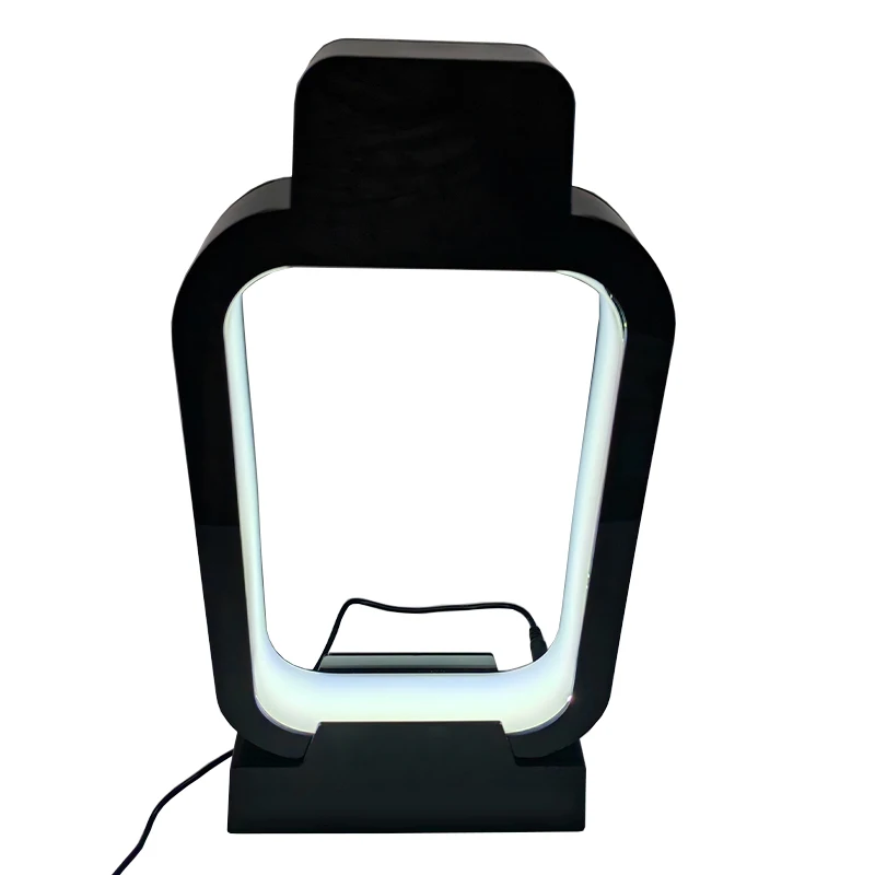 High Deluxe Countertop Acrylic Perfume Bottle Display Rack with Light Emitting Diode Lights Wine and Drink Display Racks