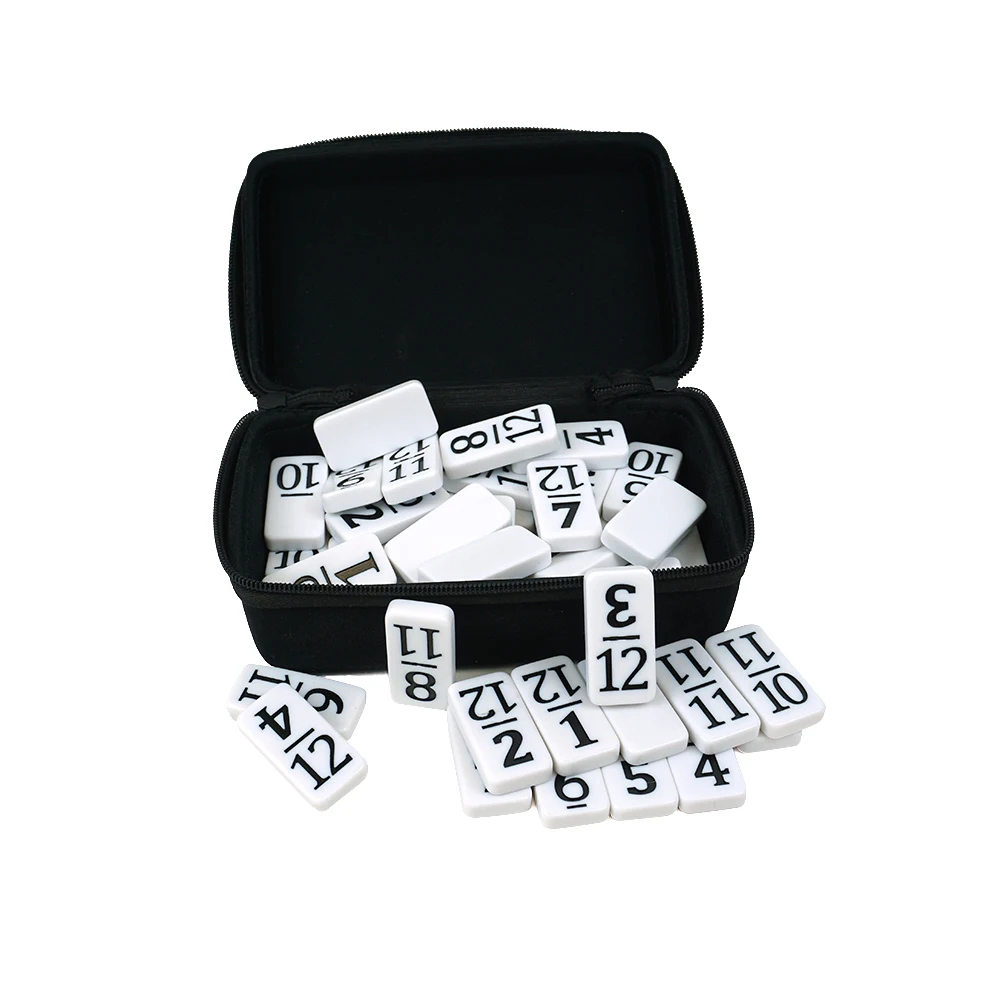 Factory customised 2023 latest  numbersed double twelve domino set 4007 size double 12 domino with number in box