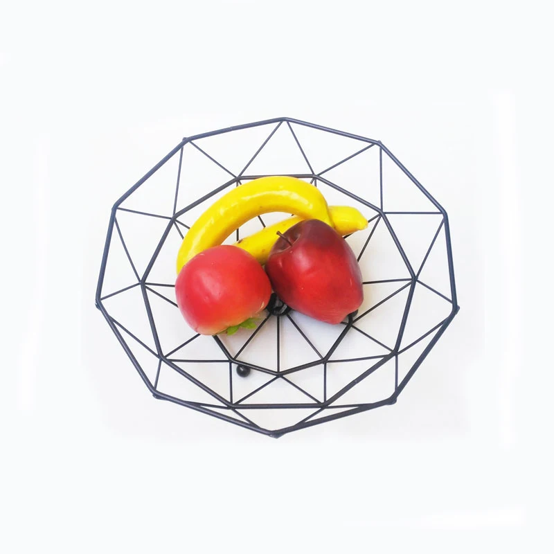 
Metal stackable wire fruit storage baskets bowl 