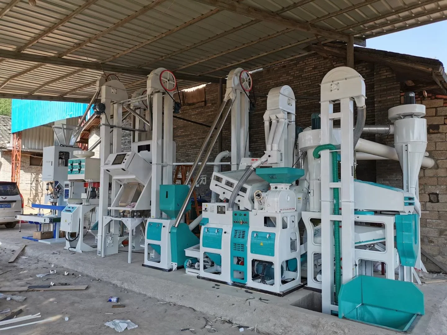 Grain processing machinery Hot sell 40-50 tons /day complete set rice mill plant