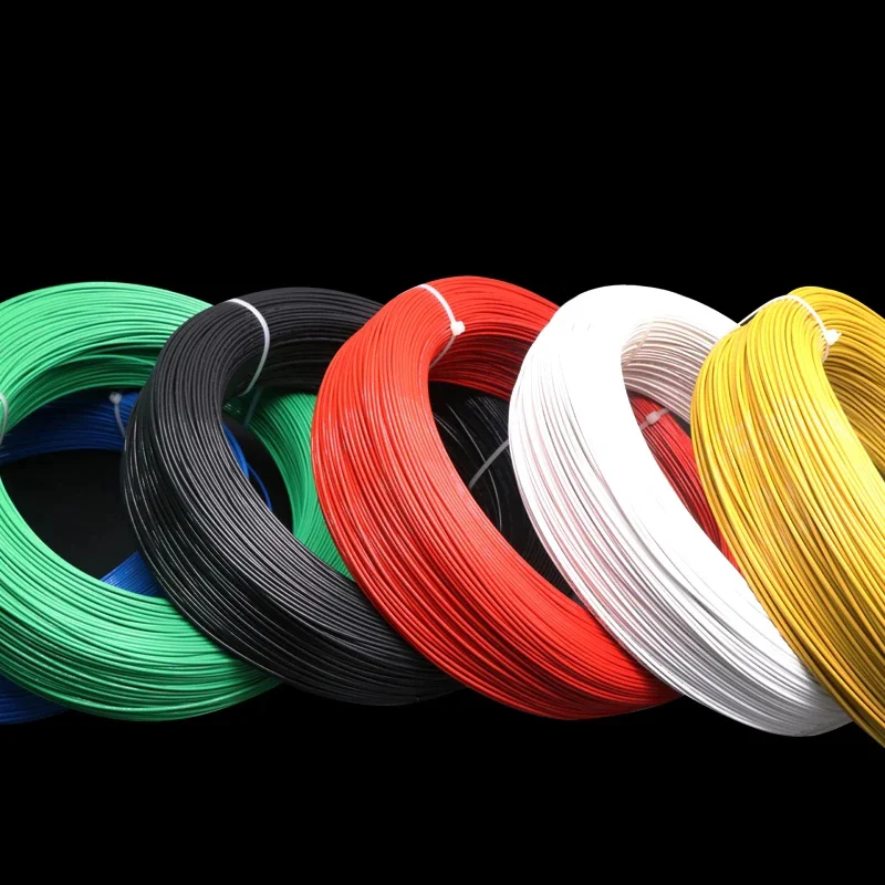 UL1332 PTFE Wire FEP Plastic Insulated High Temperature Electron Cable 300V 28/26/24/22/20/18/16/14/13/12AWG