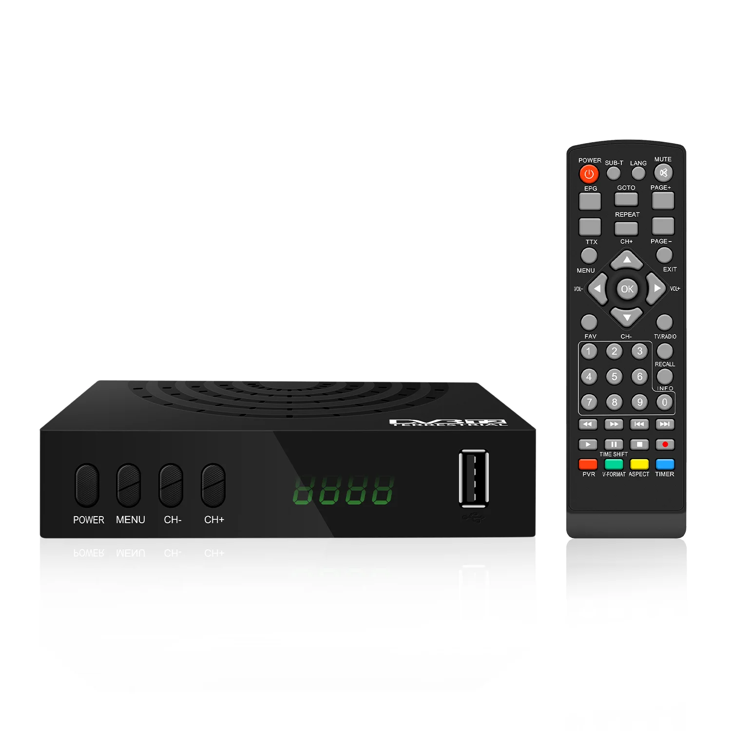 DVBT2 TV Box Russian DVB T2 Set Top Box DVB-T2 h265 STB T2 wifi dongle for dvb-t2