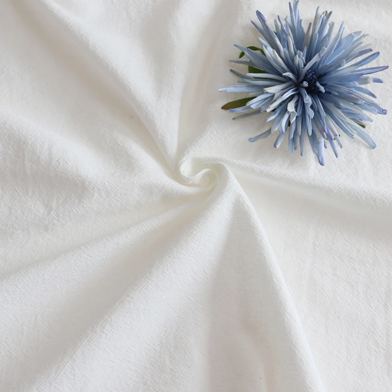 OEM breathable white comfortable sand washed garment china cotton fabrics for clothing