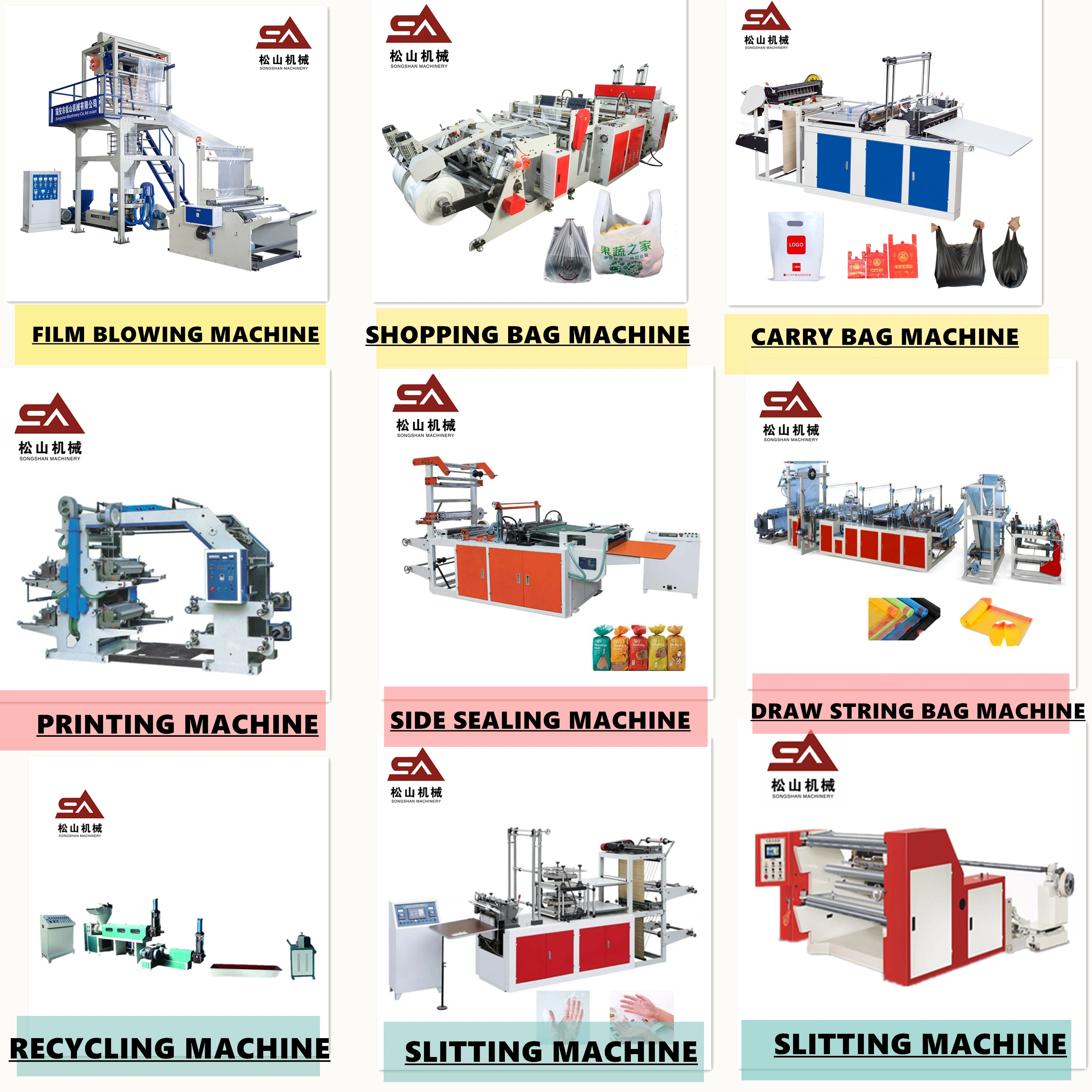 Professional Manufacturers direct selling ce costomerized easy used energy conservation new pe film blow machine