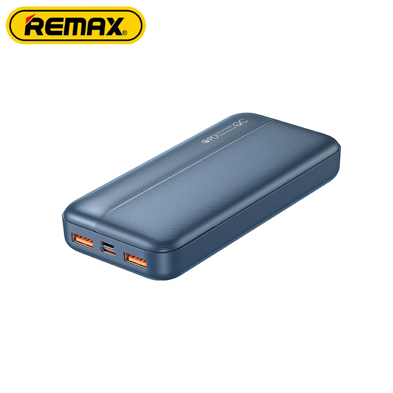 Remax Rechargeable Battery High Capacity Powerbank 18560 20000 PD 20W QC 22.5W Portable Fast Charger 20000Mah Laptop Power Bank