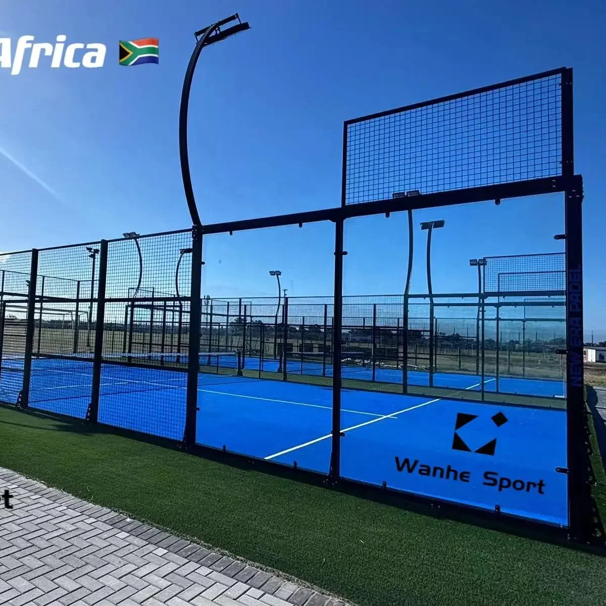 Панорамная модель WanheSport высококачественный уличный классический Теннисный корт бестселлер из стали и стекла