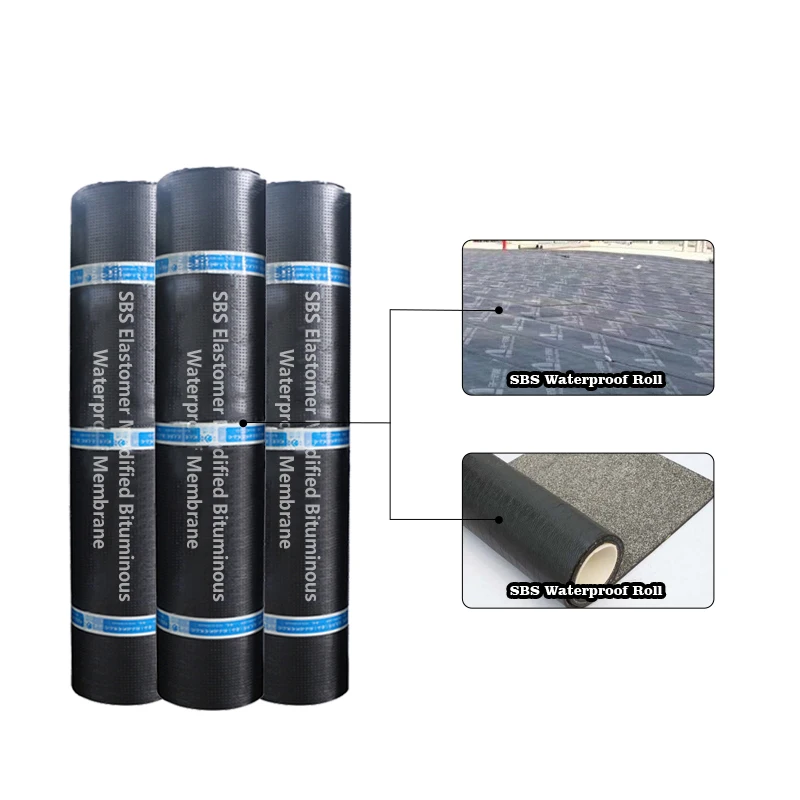 Китайские поставщики, высокотемпературная, не протекающая, SBS, эластомерный модифицированный асфальт, водонепроницаемая кровельная мембрана