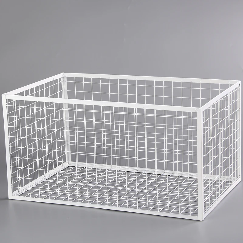 Grid Wall Hanging Basket Metal Shelf Living Room Storage Wholesale Iron Storage Holders & Racks Multifunction Single Square 6~10