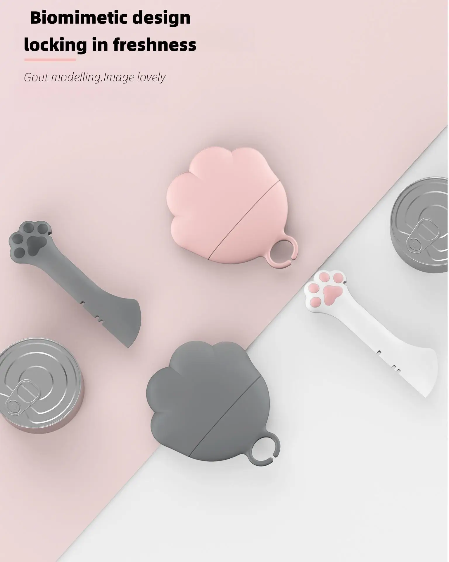 Wholesale New Product Convenient Pet Canning Spoon Cat Supplies Silicone Mini Multi-fuctional Feeding Can Opener