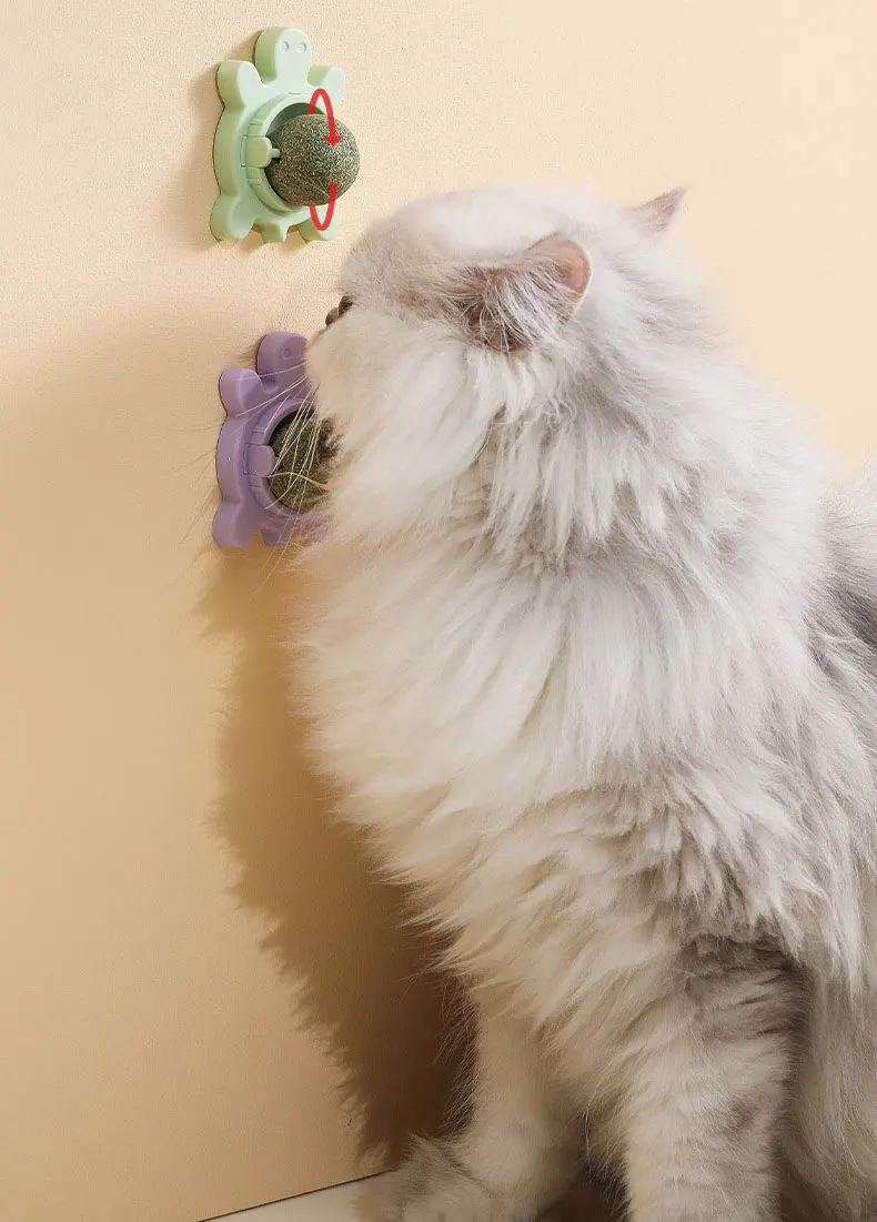 Best-selling pet catnip toy Avocado shape rotary detachable catnip cat interactive chew tooth cleaning toy for cat