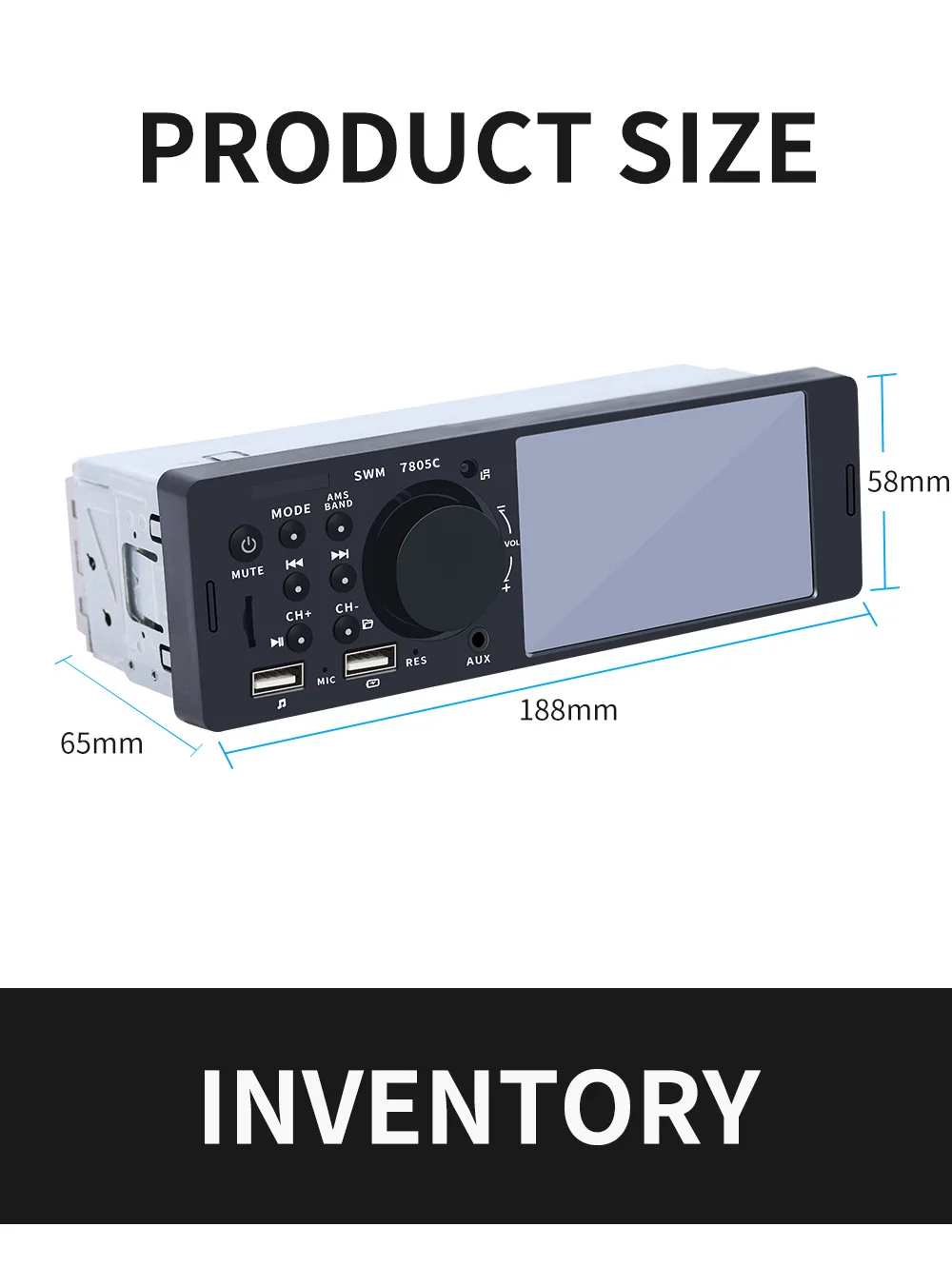 4-inch Touch Screen Dual Usb Car Mp5 Player Intelligent Bt Radio Car Audio With Cd Dvd Car Player