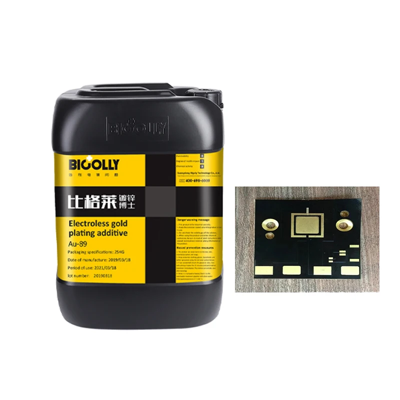 Electroless gold plating solution Au-89 Electroless gold plating additive with good bath stability and long service life
