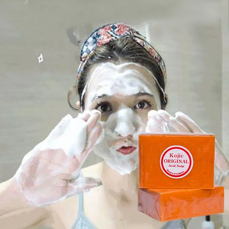 Private label kojic papaya whitening soap for the skin hand made collagen beauty acne soap vegan soap