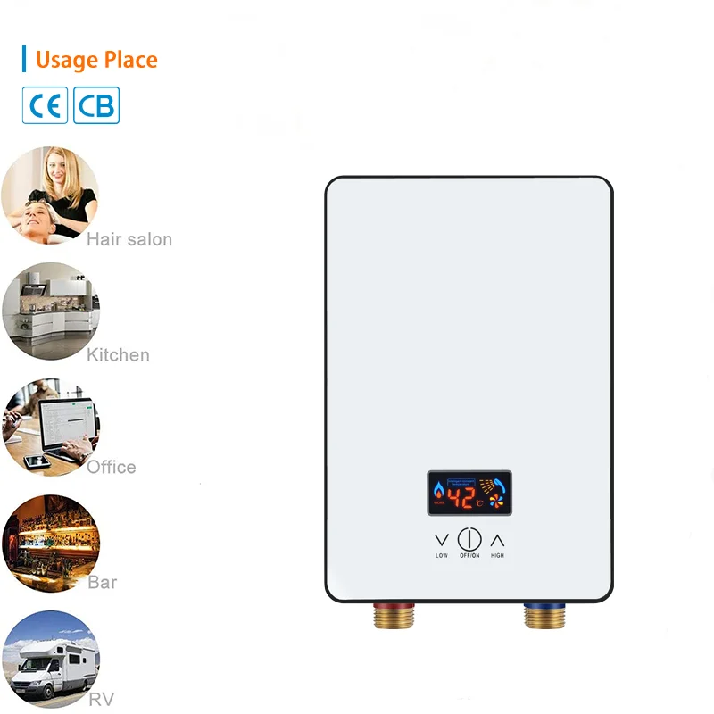 4.5KW 120V  Home appliance Fast heating Electric Water Heater For Shower