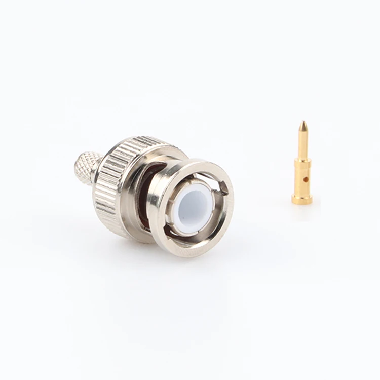 SDI HD BNC Connector Brass BNC Male Connector 75Ohms for RG316 RG174