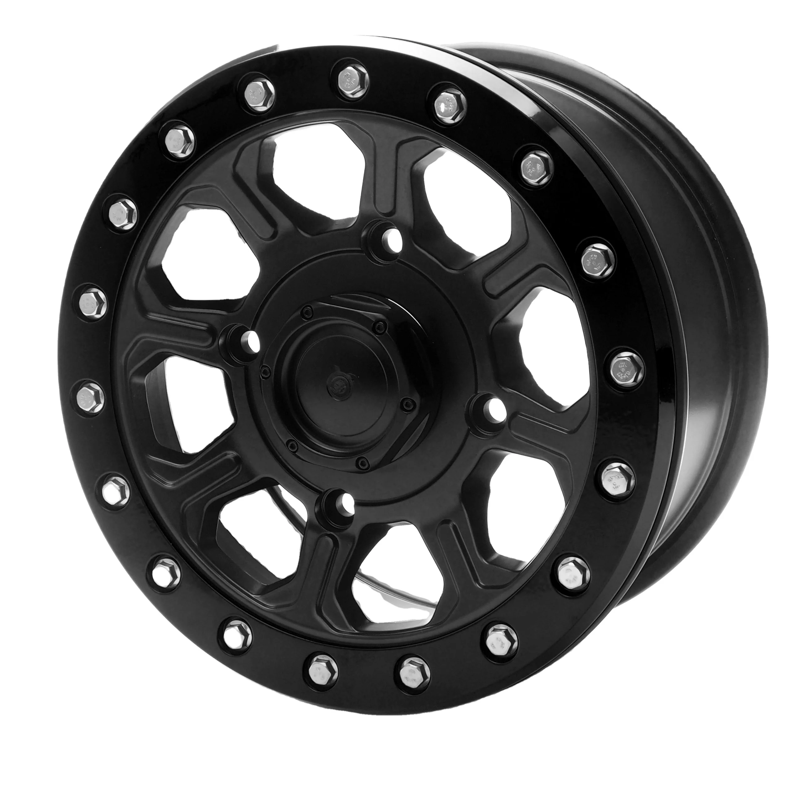 RZR 900-1000 Parts 14x7 Offset 5+2 4/137 Spun Aluminum Wheel Beadlock Wheels  for UTV Wheels