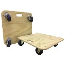 
Heavy duty 4 wheel transport platform moving wooden furniture dolly 