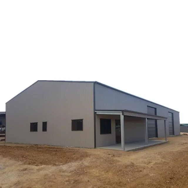 Cheap Prefab Metal Garage Shed Building Prefabricated Building Warehouse Steel Barn Shed