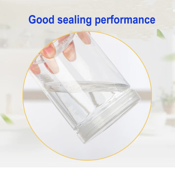 High Quality empty 500 ml bottle candy clear food grade plastic pet jar