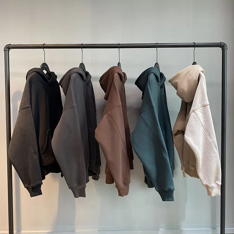 Manufacture Cotton 100% Drop Shoulder Hoodies Pullover Unisex Custom Heavyweight Oversized Blank  Embroidery Hoodies Sweatshirt