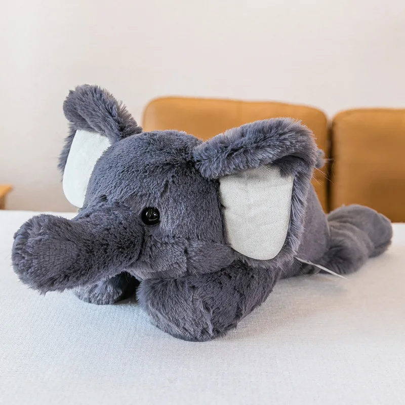 Fast Shipping Stuffed Cotton Velvet Animal Toys Plush High Quality Elephant Lion Dinosaur Wild Animal Soft Plush Toy for Kids