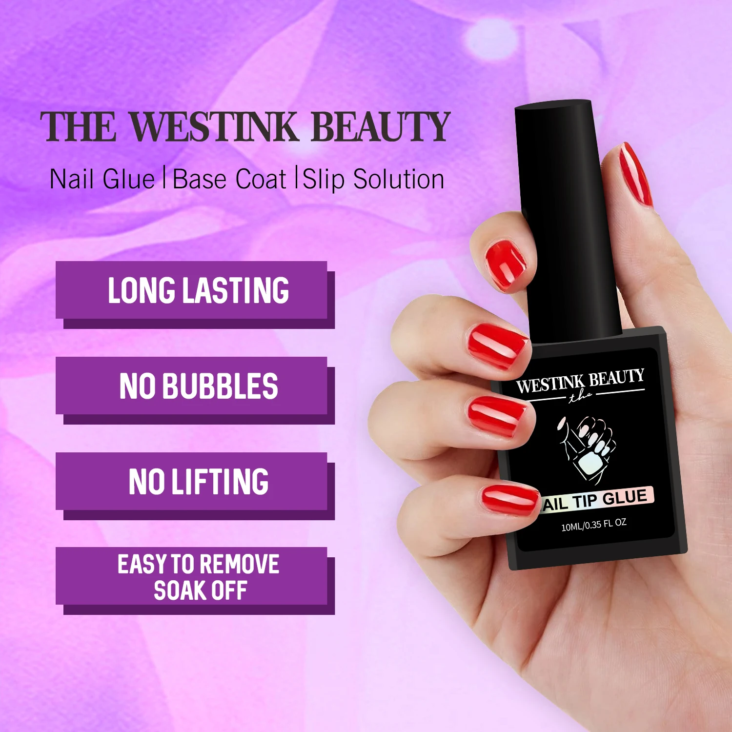 Nails Salon Products Soft UV Gel Nail Polish Extension Tips Fake Press on Nails with Glue Wholesale