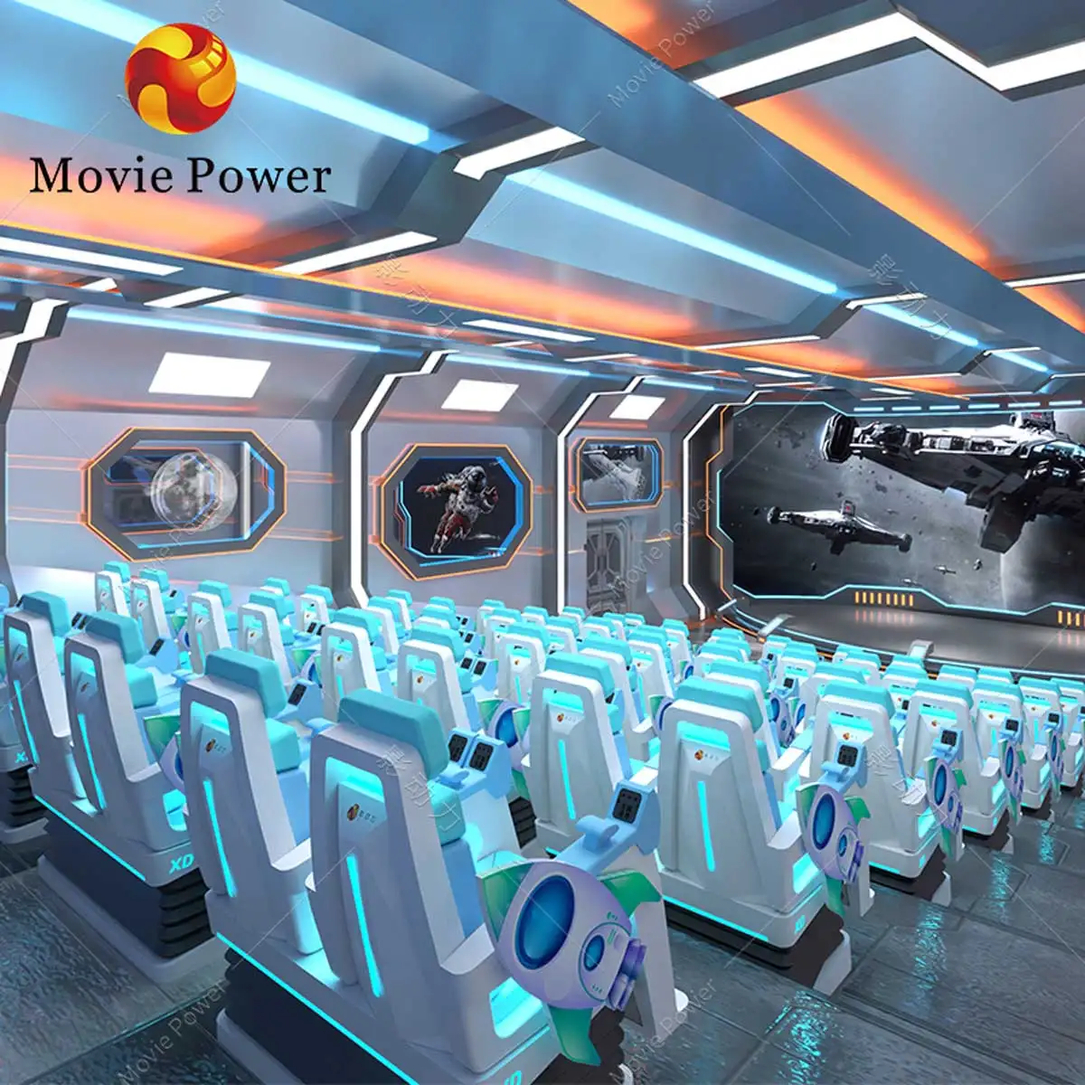 5d cinema 4d motion chair movie theater seats 4d 8d 9d virtual reality simulator vr game machine
