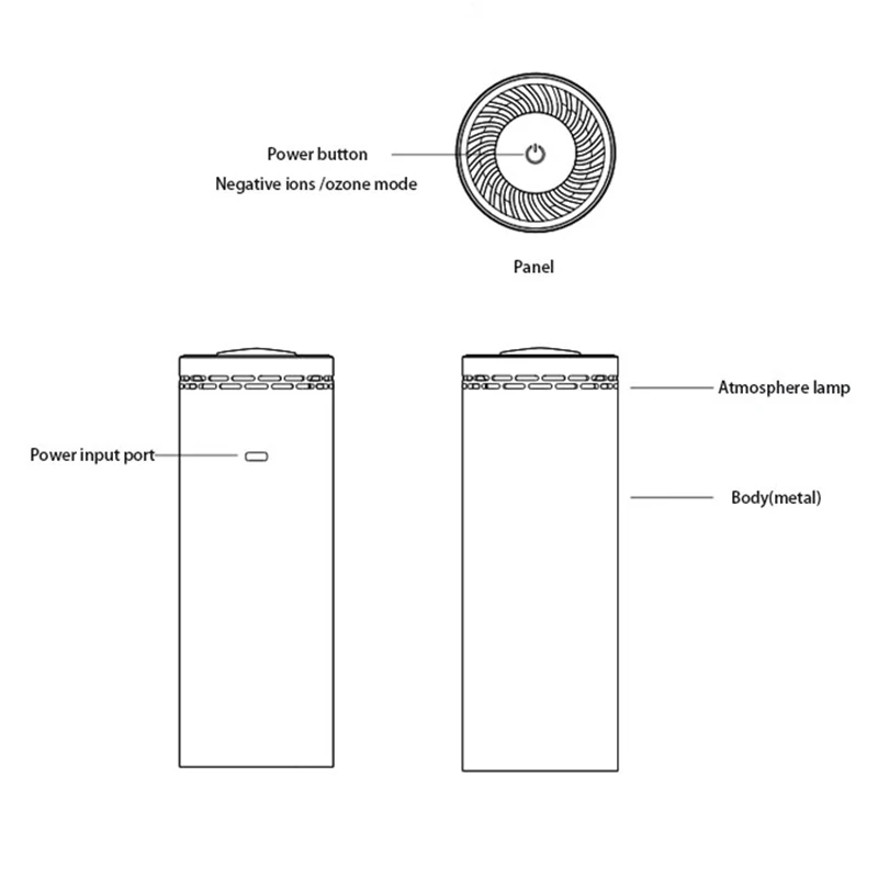 Portable Household Ozone Generator Refrigerator deodorizer  Air Purifier Disinfection ozone disinfection machine