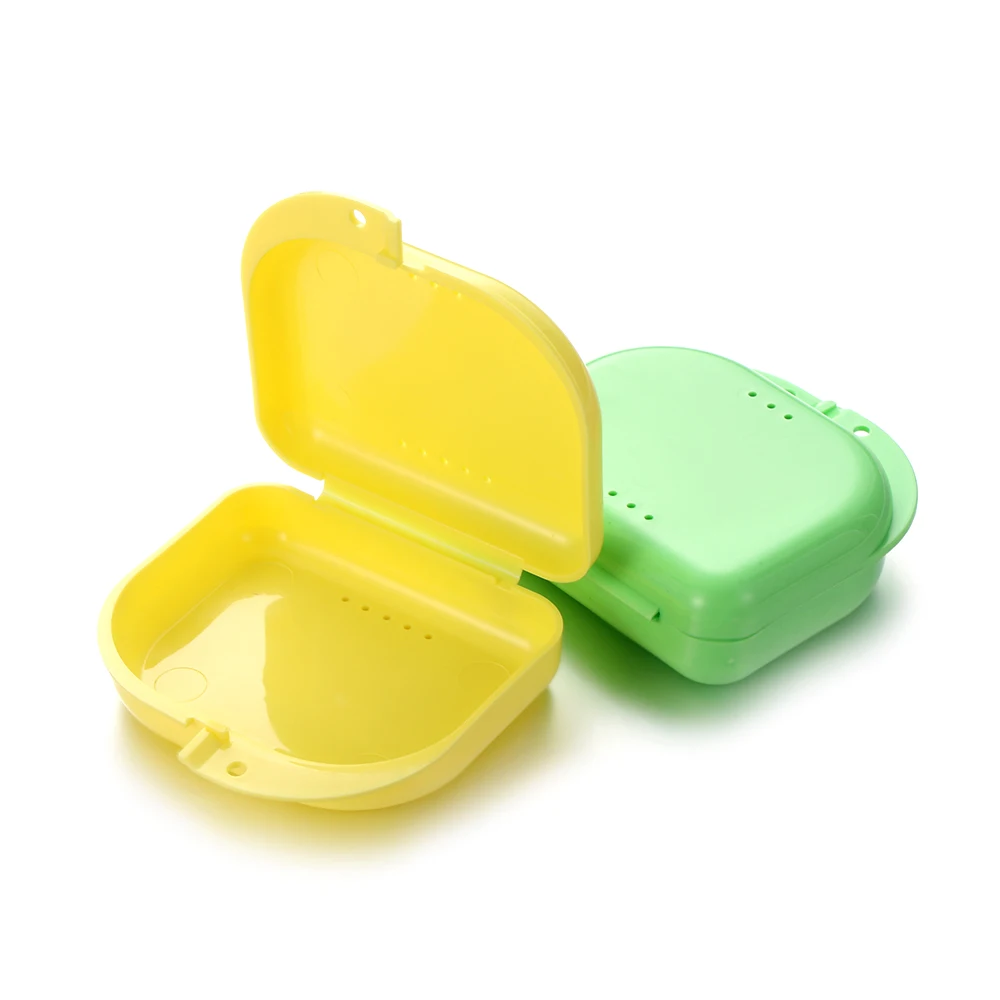 Colors Dental Retainer Orthodontic Mouth Guard Denture Storage Case Box Plastic Oral Hygiene Supplies Organizer Accessories