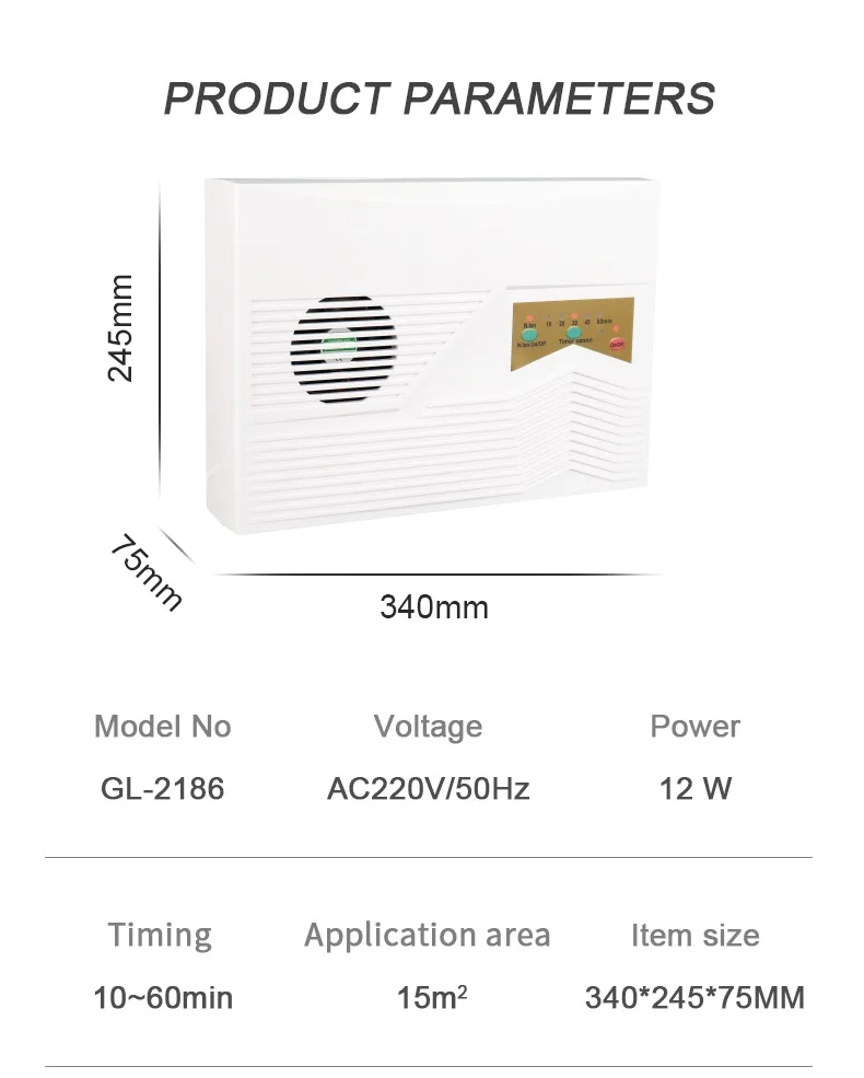 Remote Commercial Air Purifier In Air Cleaner With Negative Ion Super Large Air Volume For Office School Hotel Hospital