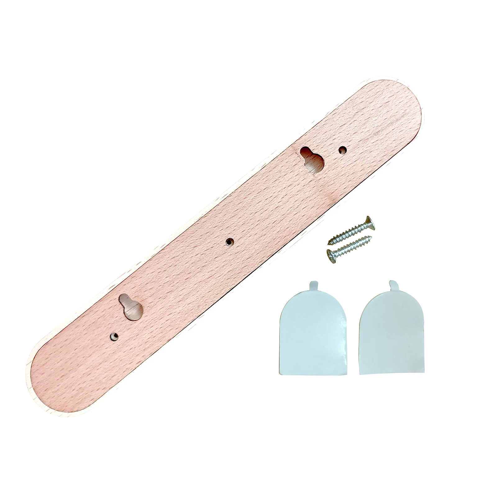 New arrived magnetic wall-mounted perforation-free wood seat storage rack magnet tools holder for kitchen office dormitory