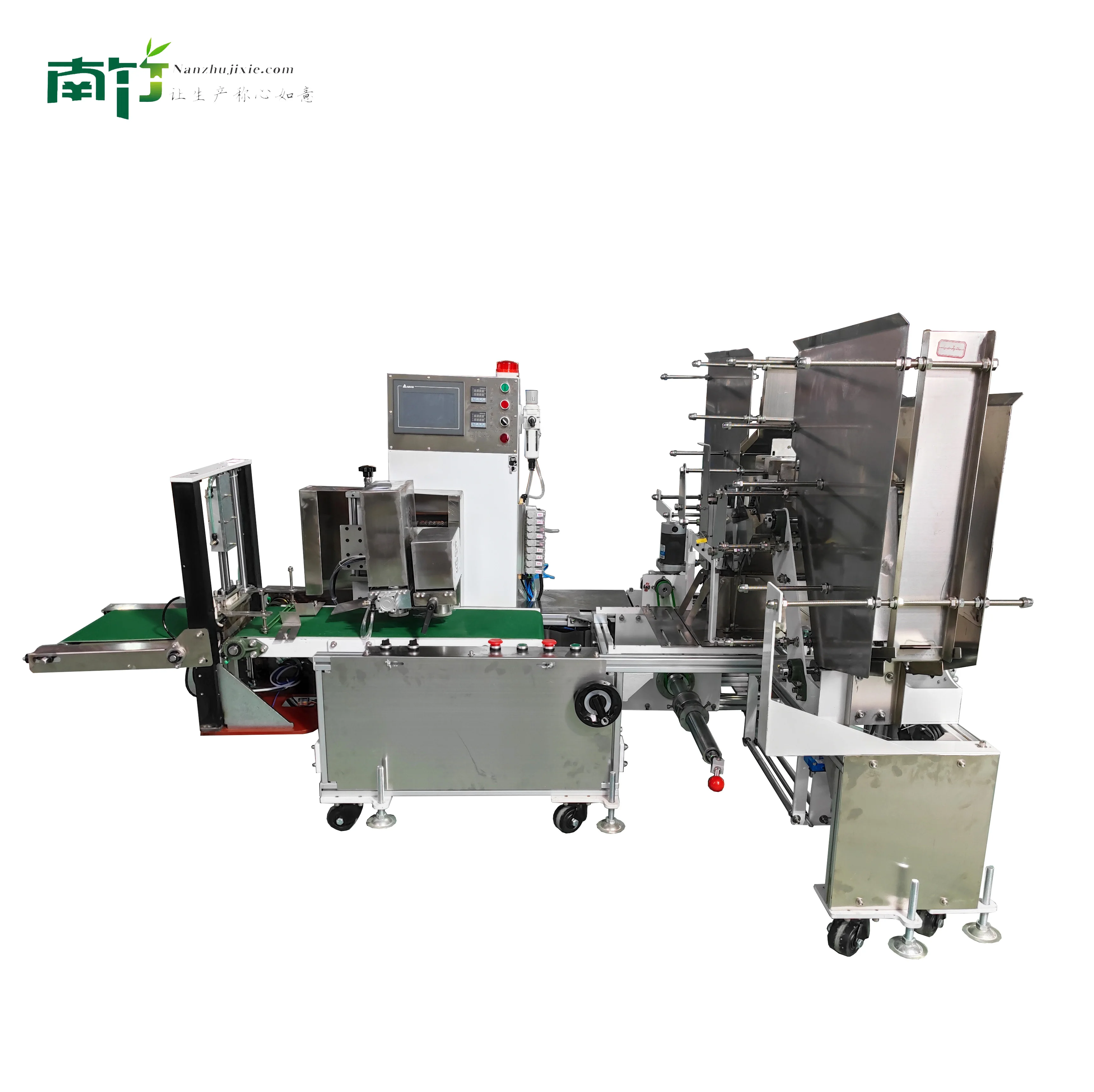 Automatic  Bamboo Skewers Stick Packing Machine With Counting Incense Sticks Packaging Equipment