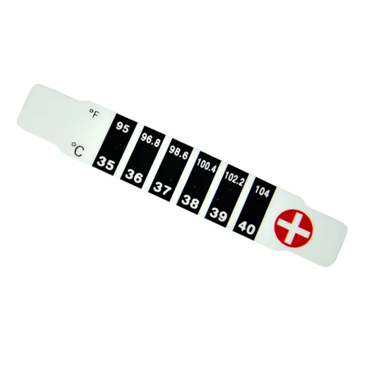 MM-TC009 High quality paper color change forehead fahrenheit thermometer strip stickers