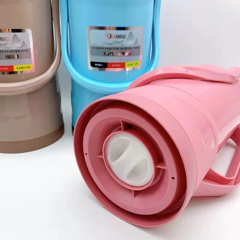 3.2L thermos flask 8P  high quality plastic water bottle plastic vacuum flask