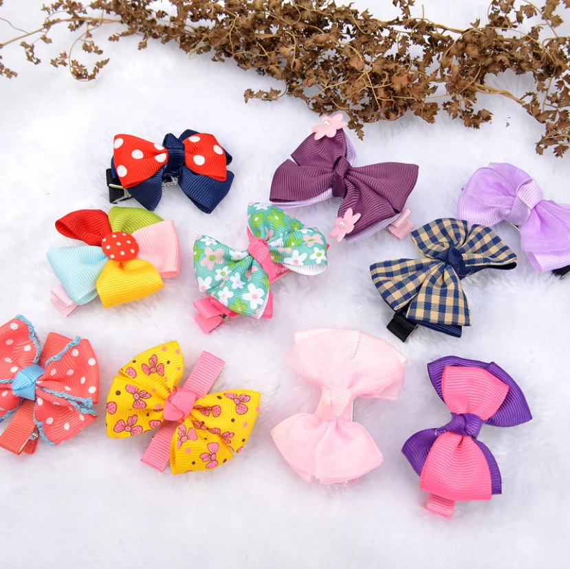 Kids cute hair accessories gift packing set child present hair clips and hair rings
