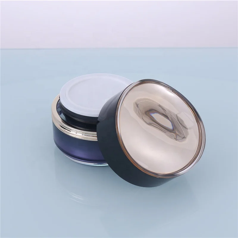 Luxury Gradient Purple Cream Jars Cosmetic Acrylic Bottle Customized