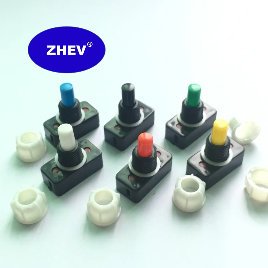 Self-locking ON-OFF Table Reading Push Switch With Multicoloured Button