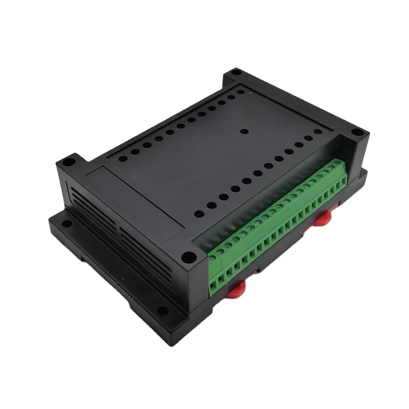 145*90*40mm Industrial control din rail junction box ABS plastic project box housing for PLC device ABS plastic case