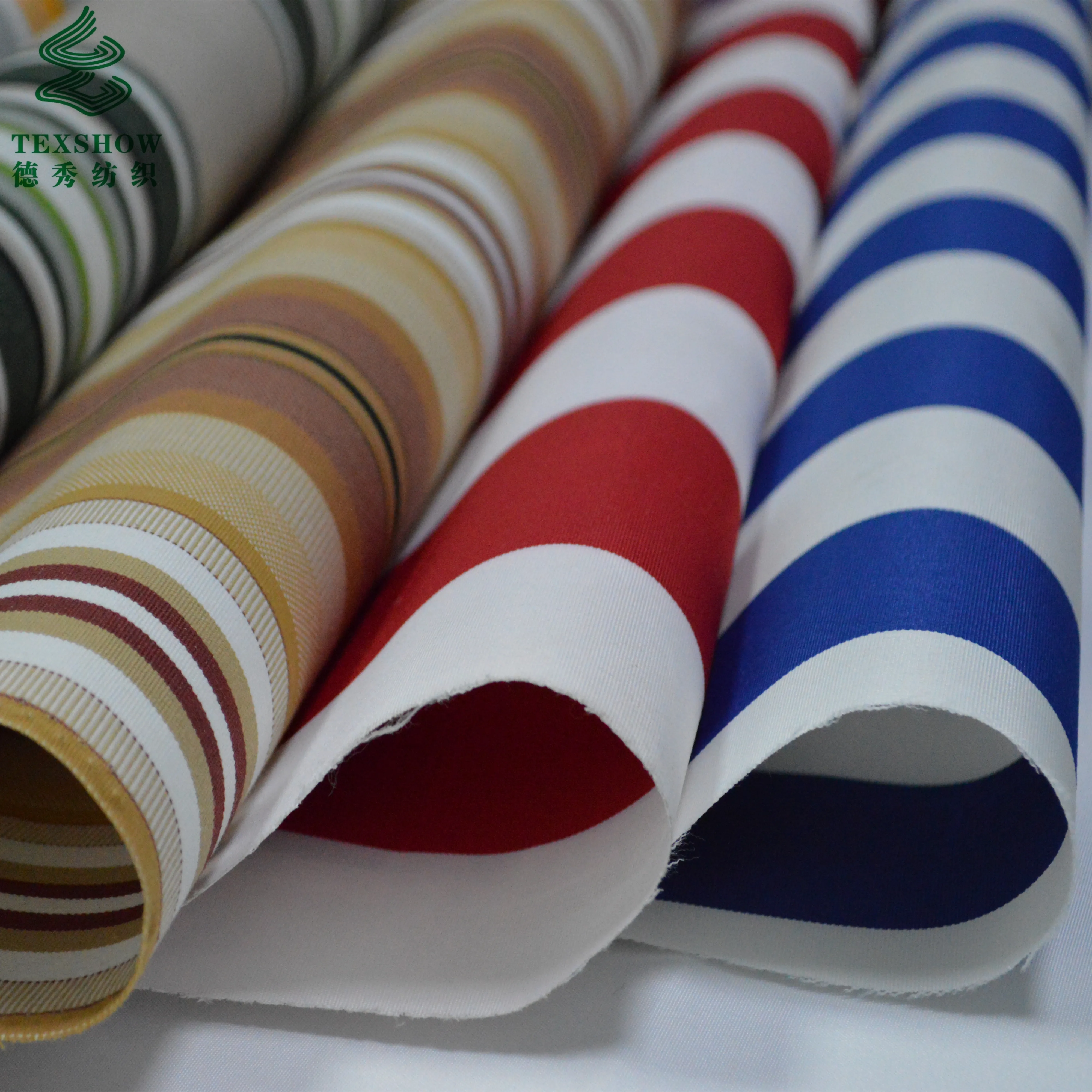 100% Solution dyed acrylic awning fabric