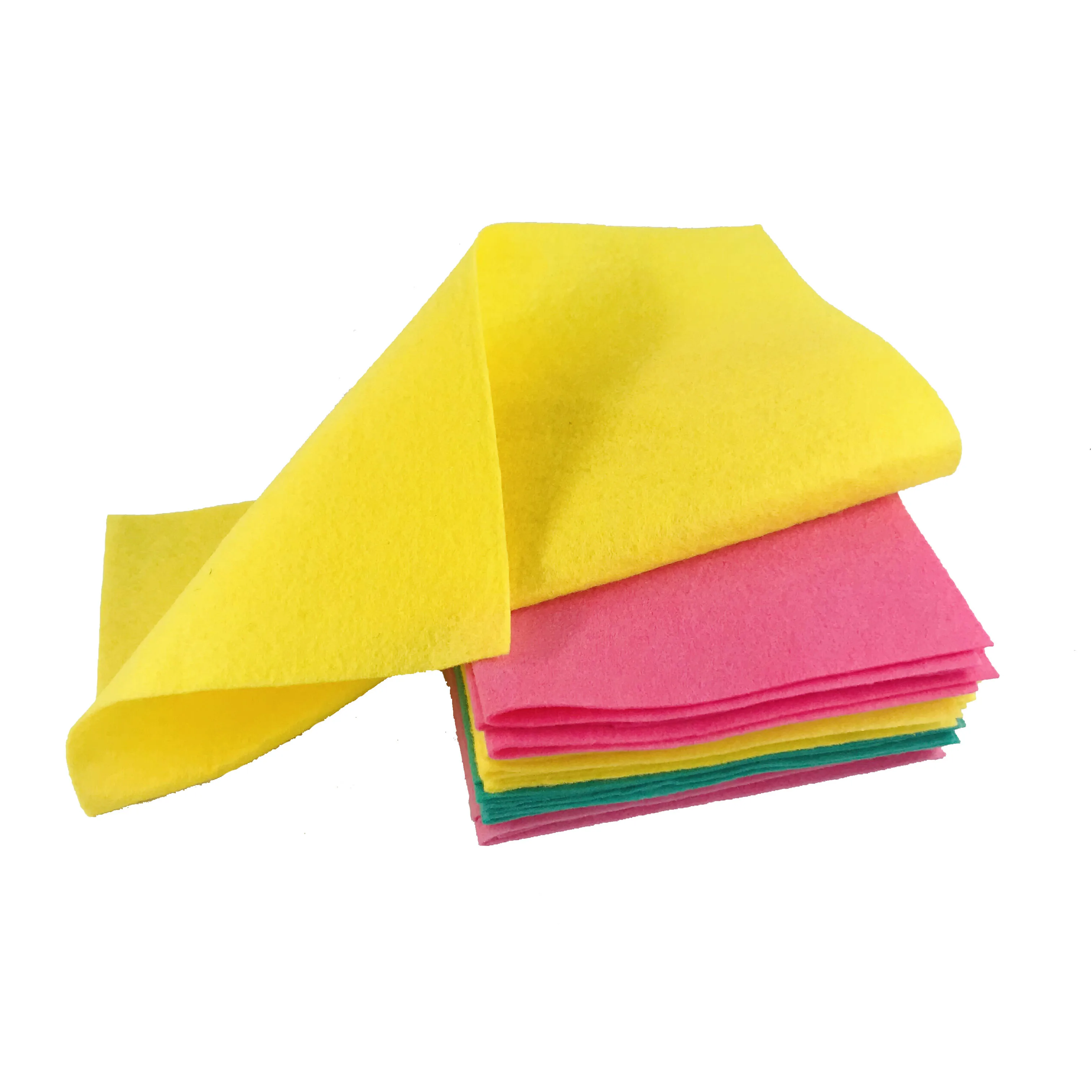Wholesale Reusable Non woven Needle Punched Cleaning Cloths Drying Cloth Car Wash Towel Machine Washable