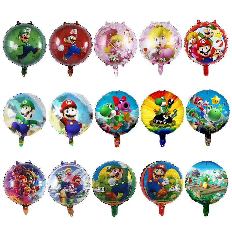 Customized New Super Mario Peach Princess Foil Balloon Latest Helium Style Super Hero Party Decoration Supplies Baby Shower Toys