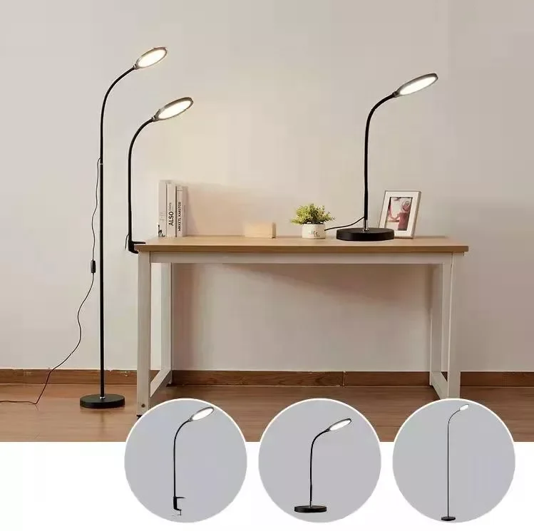 Morder  Hotel 360 Degree free Rotating Beside Lamps 3 in 1 button switch standing floor table LED lamp