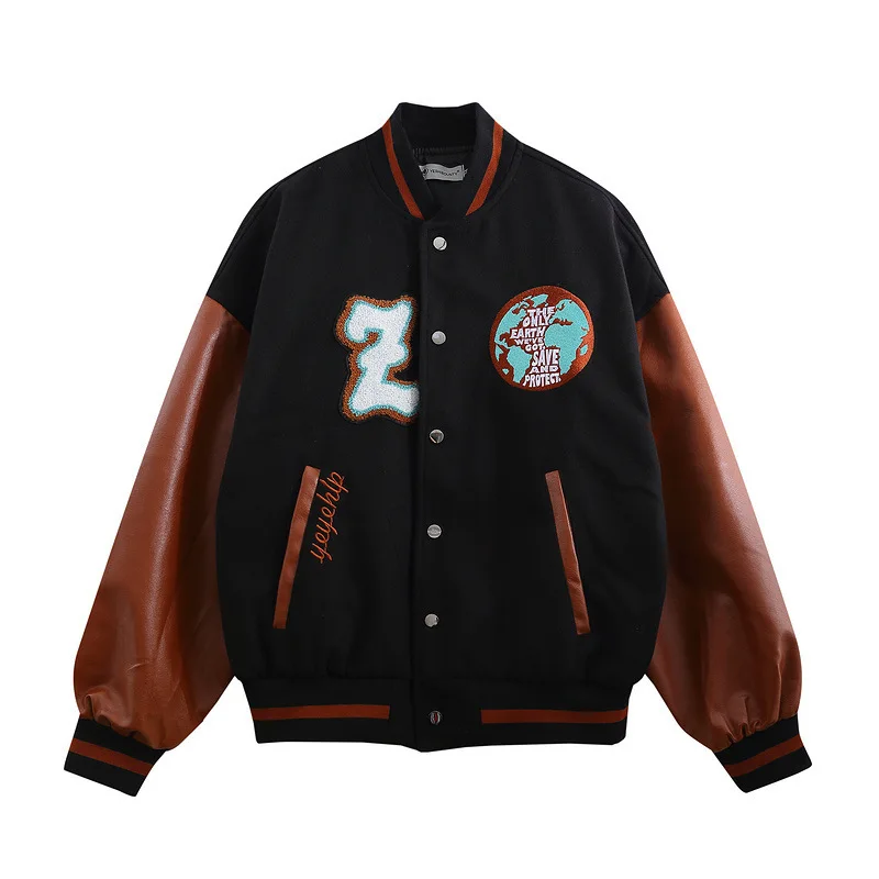 Weekly Deals hot sale casual coat American Vintage High Street Fashion hip hop baseball college jackets